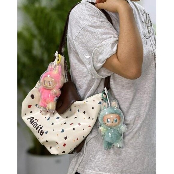 Pop Mart Clear Protective Monster Plush Cover for Labubu Protective Case 2pc set - Picture 4 of 4